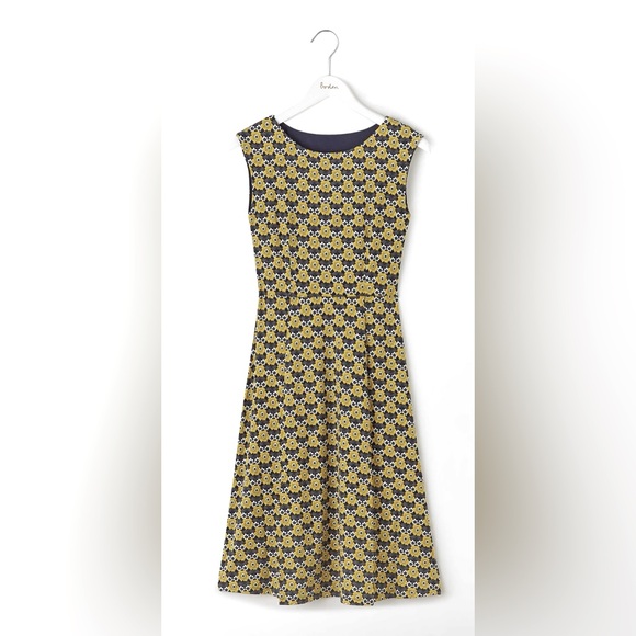 Boden | Dresses | Boden Yellow Floral Dress Size 8 Long | Poshmark